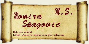 Momira Špagović vizit kartica